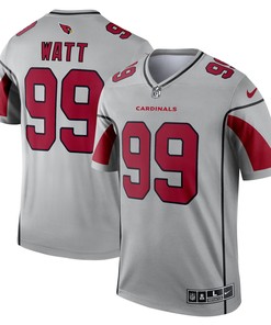 J.j. Watt Arizona Cardinals Inverted Legend Jersey - Silver Nfl - Robokeg