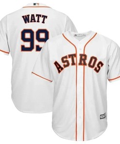 J.j. Watt Houston Astros X Crossover Cool Base Player Jersey - White - Robokeg