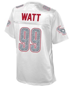 J.j. Watt Houston Texans Nfl Pro Line Womens White Out Fashion Jersey - White - Robokeg