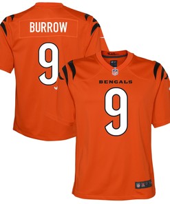 Joe Burrow Cincinnati Bengals Alternate Game Jersey - Orange Nfl - Robokeg