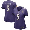 Joe Flacco Baltimore Ravens Nike Womens Patch Game Jersey - Purple - Robokeg