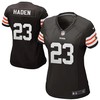 Joe Haden Cleveland Browns Historic Logo Nike Womens Game Jersey - Brown- - Robokeg