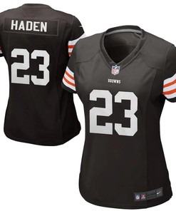 Joe Haden Cleveland Browns Historic Logo Nike Womens Game Jersey - Brown- - Robokeg