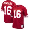 Joe Montana San Francisco 49ers Mitchell & Ness 1989 Authentic Throwback Retired Player Jersey - Scarlet Nfl - Robokeg