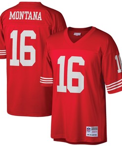 Joe Montana San Francisco 49ers Mitchell & Ness Big & Tall 1990 Retired Player Replica Jersey - Scarlet Nfl - Robokeg