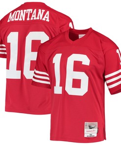 Joe Montana San Francisco 49ers Mitchell & Ness Legacy Replica Jersey - Scarlet Nfl - Robokeg