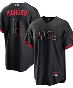 Joe Morgan 8 Cincinnati Reds 2023 City Connect Men Jersey - Black - Robokeg