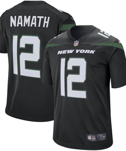 Joe Namath New York Jets Nike Retired Player Game Jersey - Stealth Black - Robokeg