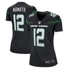 Joe Namath New York Jets Womens Retired Player Jersey - Black Nfl - Robokeg