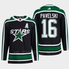 Joe Pavelski 16 Reverse Retro 2.0 2022 Dallas Stars Black Jersey Pro Primegreen - Robokeg