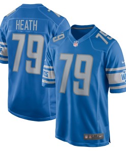Joel Heath Detroit Lions Game Jersey - Blue Nfl - Robokeg