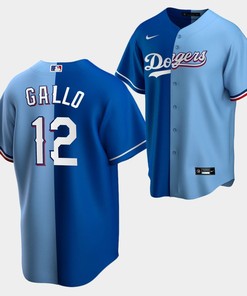 Joey Gallo 12 Dodgers x Rangers Blue Split Edition Jersey - Robokeg