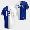 Joey Gallo 12 Dodgers x Rangers White Royal Split Edition Jersey - Robokeg