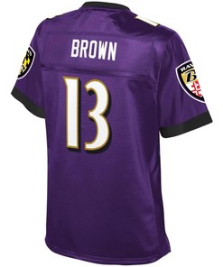 John Brown Baltimore Ravens Nfl Pro Line Womens Player Jersey - Purple - Robokeg