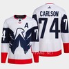 John Carlson 74 Washington Capitals 2023 Jersey Stadium White Primegreen - Robokeg