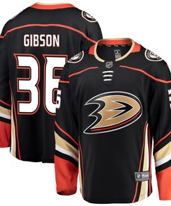 John Gibson Anaheim Ducks Fanatics Branded Breakaway Player Jersey - Black Nhl - Robokeg