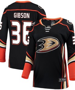 John Gibson Anaheim Ducks Fanatics Branded Womens Breakaway Jersey - Black Nhl - Robokeg
