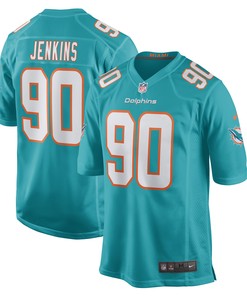 John Jenkins Miami Dolphins Game Jersey - Aqua Nfl - Robokeg