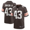 John Johnson Iii Cleveland Browns Game Jersey - Brown Nfl - Robokeg