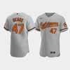 John Means 47 Baltimore Orioles Gray Road Jersey - Robokeg