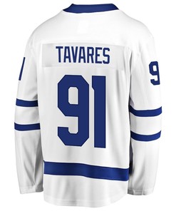 John Tavares 91 Toronto Maple Leafs Stanley Cup 2023 Playoffs Patch Away Breakaway Men Jersey - White - Robokeg