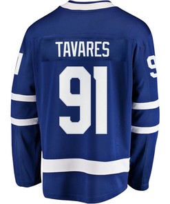 John Tavares 91 Toronto Maple Leafs Stanley Cup 2023 Playoffs Patch Home Breakaway Men Jersey - Blue - Robokeg
