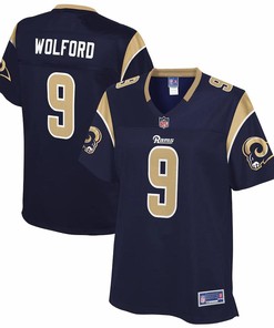 John Wolford Los Angeles Rams Nfl Pro Line Womens Team Player Jersey - Navy - Robokeg