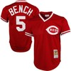 Johnny Bench Cincinnati Reds Mitchell & Ness 1983 Authentic Copperstown Collection Mesh Batting Practice Jersey - Red Mlb - Robokeg