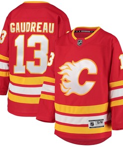 Johnny Gaudreau Calgary Flames 2020/21 Home Premier Player Jersey - Red Nhl - Robokeg