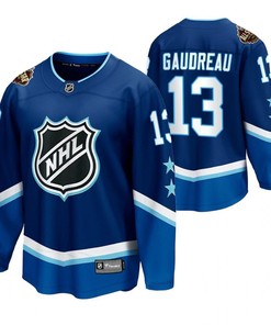 Johnny Gaudreau Flames Blue 2022 All-Star 13 Jersey Western Conference Jersey - Robokeg