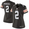 Johnny Manziel Cleveland Browns Historic Logo Nike Womens Game Jersey - Brown- - Robokeg