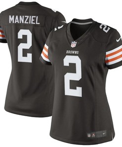 Johnny Manziel Cleveland Browns Historic Logo Nike Womens Game Jersey - Brown- - Robokeg