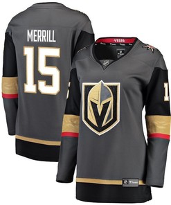 Jon Merrill Vegas Golden Knights Women's Breakaway Player Jersey - Black - Robokeg