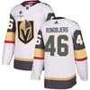 Jonas Rondbjerg 46 Vegas Golden Knights Stanley Cup 2023 Champions Patch Away Breakaway Men Jersey - White - Robokeg