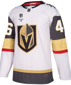 Jonas Rondbjerg 46 Vegas Golden Knights Stanley Cup 2023 Final Patch Away Breakaway Men Jersey - White - Robokeg