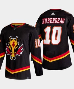 Jonathan Huberdeau 10 Calgary Flames Alternate Black Jersey 2022-23 - Robokeg