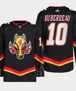 Jonathan Huberdeau 10 Calgary Flames Black Jersey 2022-23 Blasty Alternate Primegreen - Robokeg