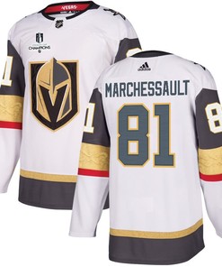 Jonathan Marchessault 81 Vegas Golden Knights Stanley Cup 2023 Champions Patch Away Breakaway Men Jersey - White - Robokeg