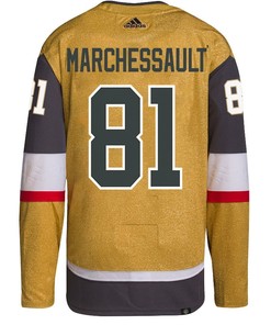 Jonathan Marchessault 81 Vegas Golden Knights Stanley Cup 2023 Champions Patch Home Breakaway Men Jersey - Gold - Robokeg