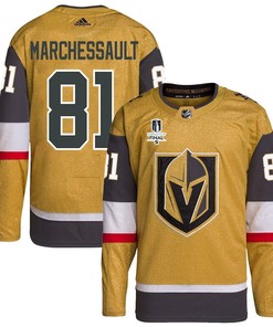 Jonathan Marchessault 81 Vegas Golden Knights Stanley Cup 2023 Final Patch Home Breakaway Men Jersey - Gold - Robokeg