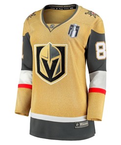 Jonathan Marchessault 81 Vegas Golden Knights Women's 2023 Stanley Cup Final Home Breakaway Player Jersey - Gold - Robokeg