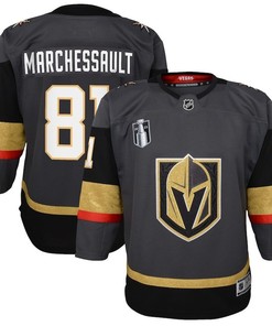 Jonathan Marchessault 81 Vegas Golden Knights Youth 2023 Stanley Cup Final Alternate Jersey - Black - Robokeg