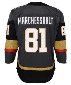 Jonathan Marchessault 81 Vegas Golden Knights Youth 2023 Stanley Cup Final Alternate Jersey - Black - Robokeg