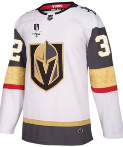 Jonathan Quick 32 Vegas Golden Knights Stanley Cup 2023 Final Patch Away Breakaway Men Jersey - White - Robokeg