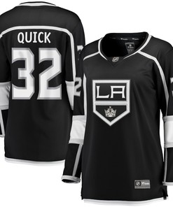 Jonathan Quick Los Angeles Kings Fanatics Branded Womens Home 2020/21 Premier Breakaway Player Jersey - Black Nhl - Robokeg