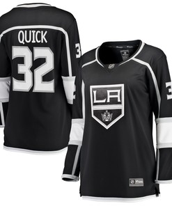Jonathan Quick Los Angeles Kings Fanatics Branded Womens Home Breakaway Player Jersey - Black Nhl - Robokeg