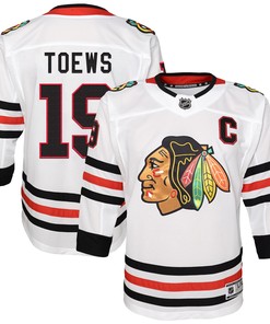 Jonathan Toews Chicago Blackhawks Away Premier Player Jersey White Nhl - Robokeg