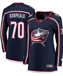 Joonas Korpisalo Columbus Blue Jackets Fanatics Branded Womens Breakaway Jersey - Navy Nhl - Robokeg