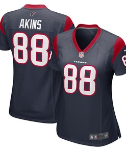 Jordan Akins Houston Texans Womens Game Jersey - Navy Nfl - Robokeg