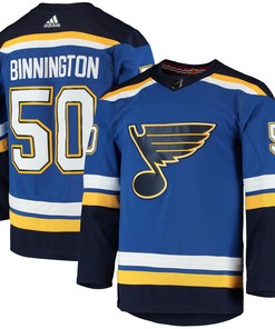 Jordan Binnington St. Louis Blues Adidas Home Authentic Player Jersey - Blue Nhl - Robokeg